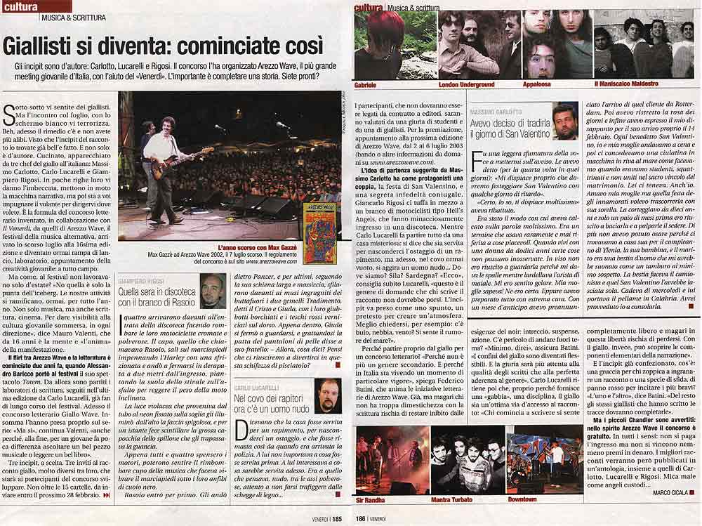 Carlo Lucarelli su carta