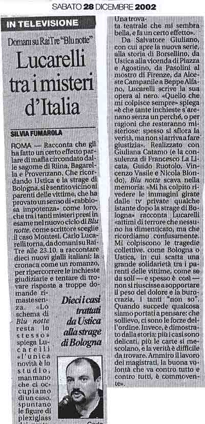 Carlo Lucarelli su carta