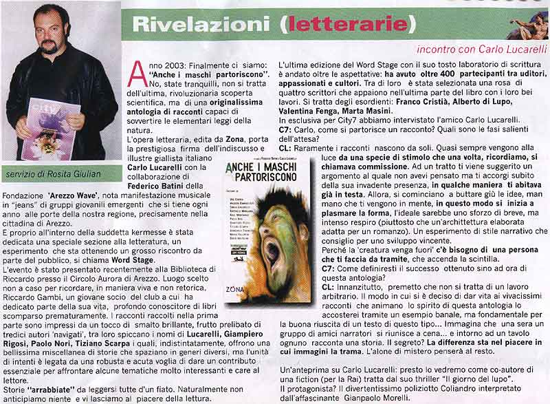 Carlo Lucarelli su carta