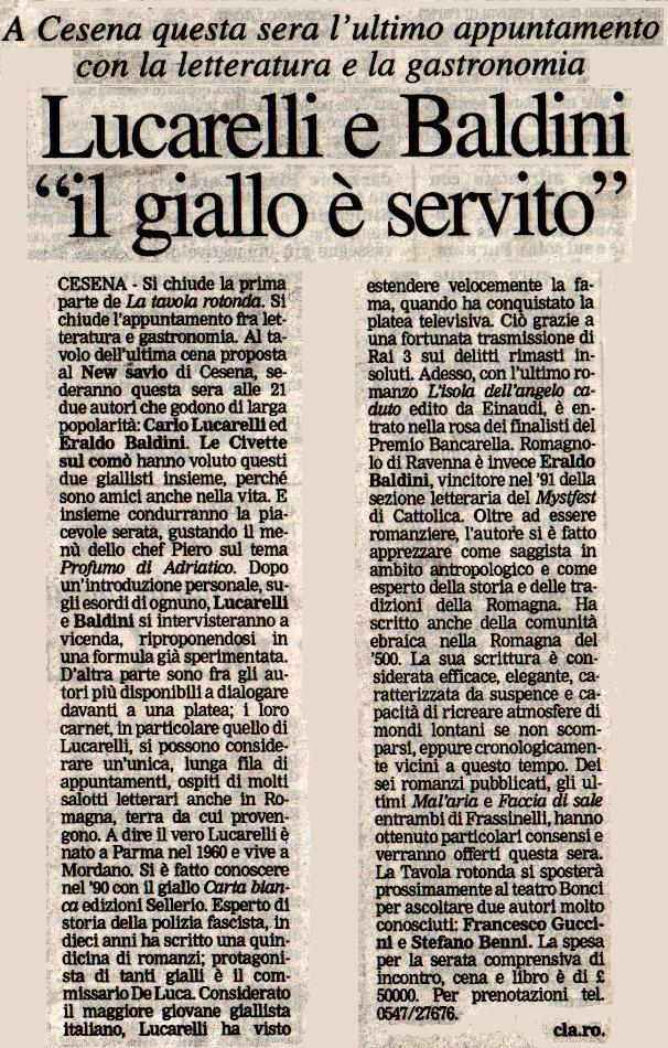 Carlo Lucarelli su carta
