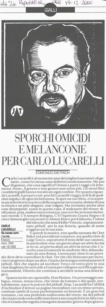 Carlo Lucarelli su carta