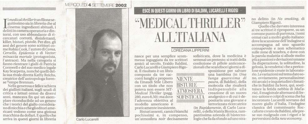 Carlo Lucarelli su carta