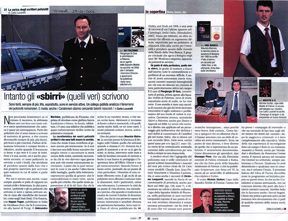Carlo Lucarelli su carta
