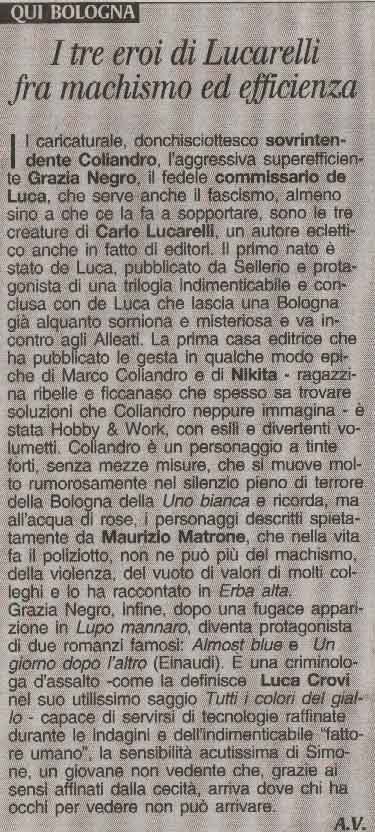 Carlo Lucarelli su carta