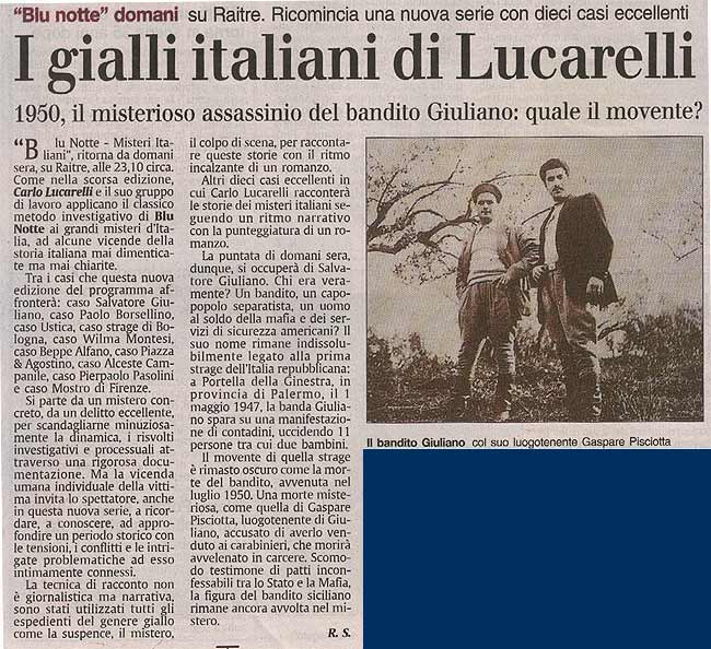 Carlo Lucarelli su carta