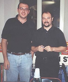 Io e Carlo Lucarelli